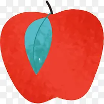 红苹果手绘