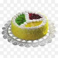 色彩鲜美水果蛋糕
