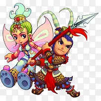 手绘二师兄威猛捉妖