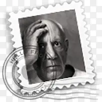 毕加索认为不同的邮票