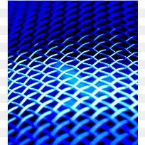 蓝色铁丝网
