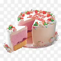 切开的生日蛋糕