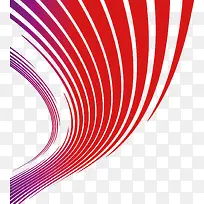 矢量紫红色曲线装饰图案