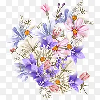 紫色美丽花丛
