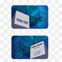 蓝色科技感卡片背景矢量素材