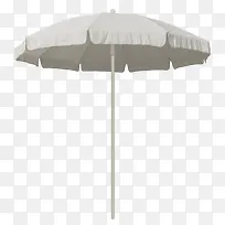 白色折叠出门遮阳伞实物