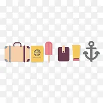 手绘旅行箱