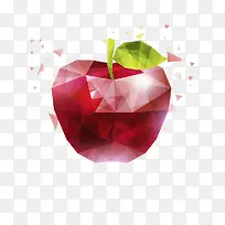 红色苹果插画