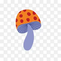 彩色斑点蘑菇