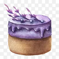 紫色圆形蛋糕