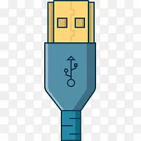 卡通矢量USB头图标