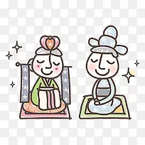 简笔韩国人