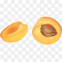 实物剥开的杏