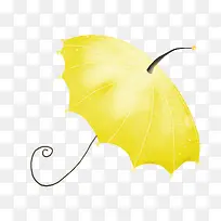 橙色卡通雨伞