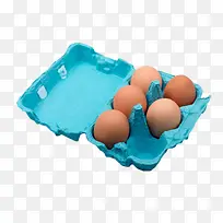 蓝色鸡蛋包装盒