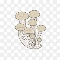 卡通手绘小清新蘑菇PNG