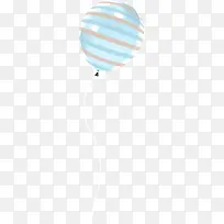 蓝色横条气球