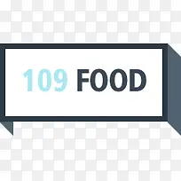 手绘食物横标装饰109food