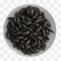 白色盘子里的丁香俯视图