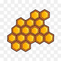 卡通蜜蜂蜂蜜元素