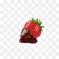 矢量巧克力草莓水果