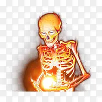 火焰骨头插画
