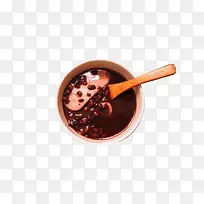 红豆紫米年糕汤
