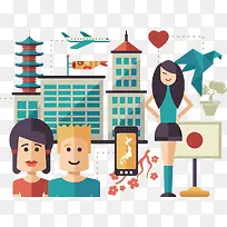 国庆节旅游素材