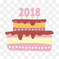 2018新年蛋糕免抠图