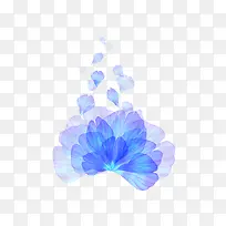 水彩透明花瓣