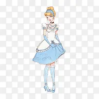 穿着裙子的灰姑娘