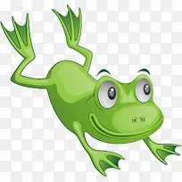 绿色卡通青蛙