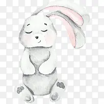 白色可爱卡通兔子