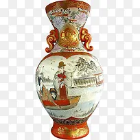 中国风古代陶瓷花瓶装饰
