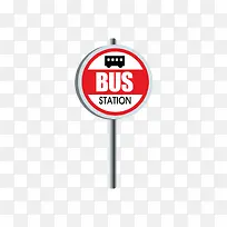 公交停靠站标志