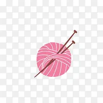 矢量手绘粉色阵线