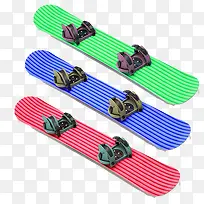 彩色滑雪板