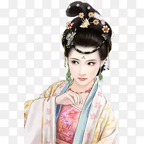 花枝招展美女图