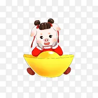 猪年猪宝宝金元宝