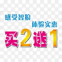 体验实惠买二送一
