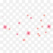 粉色小清新花朵矢量图