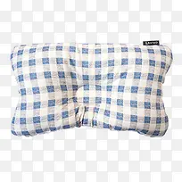 韩国蓝色格子婴儿枕头