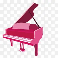 粉色的卡通版钢琴