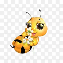 小蜜蜂和花