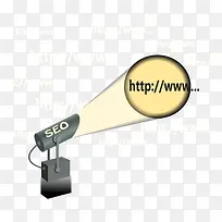 商务seo搜索关键词矢量图