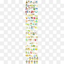 卡通医疗图标矢量素材