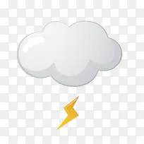 卡通雷电矢量图下载