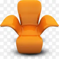 橙色创意椅子