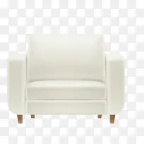 白色简约设计沙发椅