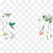 手绘花鸟